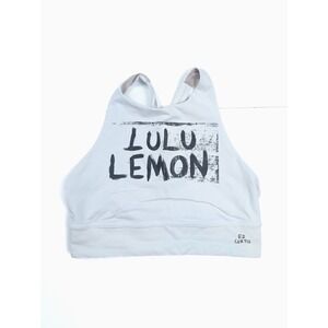 Lululemon Energy High Neck Longline Bra Ed Curtis‎ Med Support Women's Size 4